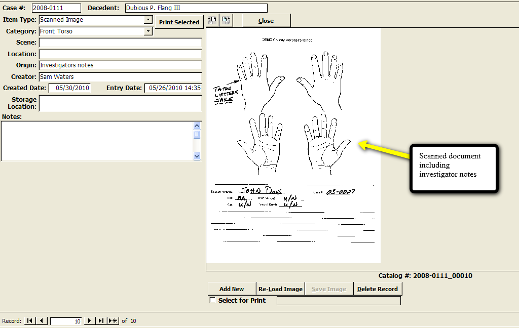 Sample Scanned Document